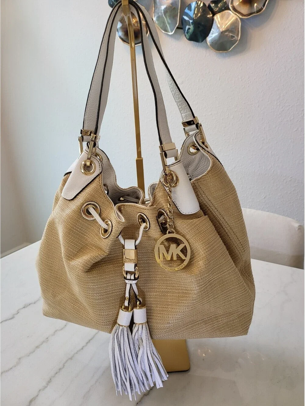 Lmt.Ed. Michael Kors Camden Large Drawstring Kate Mid. Shoulder Bag Purse EUC LN